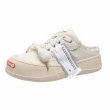 画像8: Women's open smile canvas thick bottom increased  sneakers　スマイル厚底キャンバスレーススニーカー＆ハーフスニーカー (8)