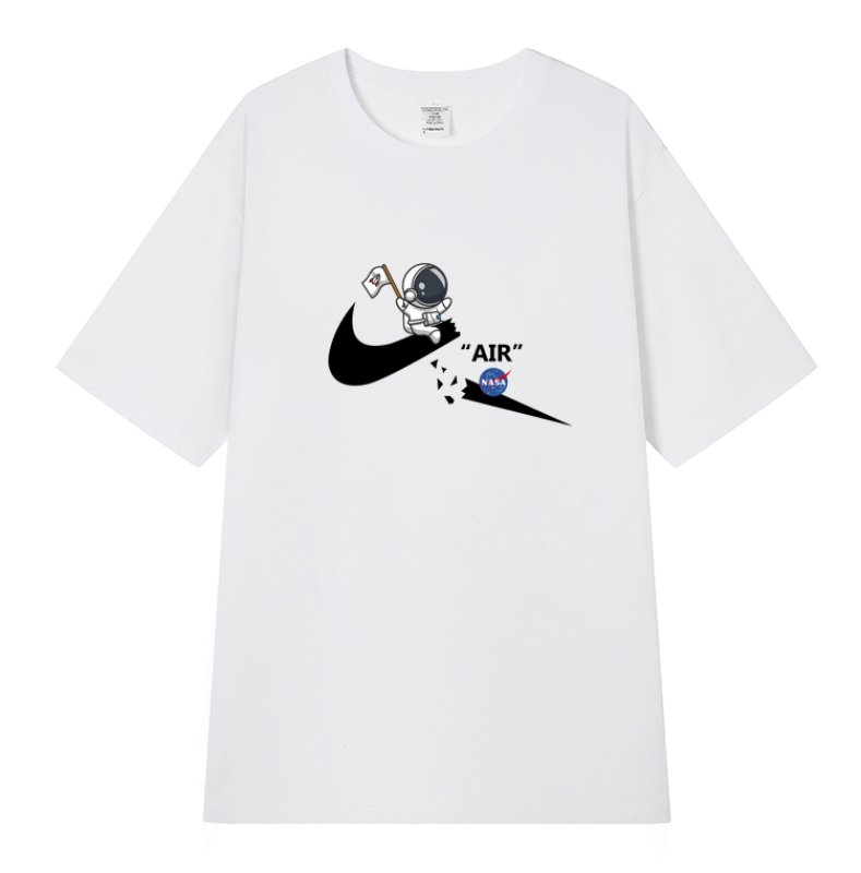 スカル プリント Tシャツ ウオッシュ加工 肩落ち ユニセックス Unisex KAWS x Mouse Short Sleeve T-shirt 男女兼用 ユニ