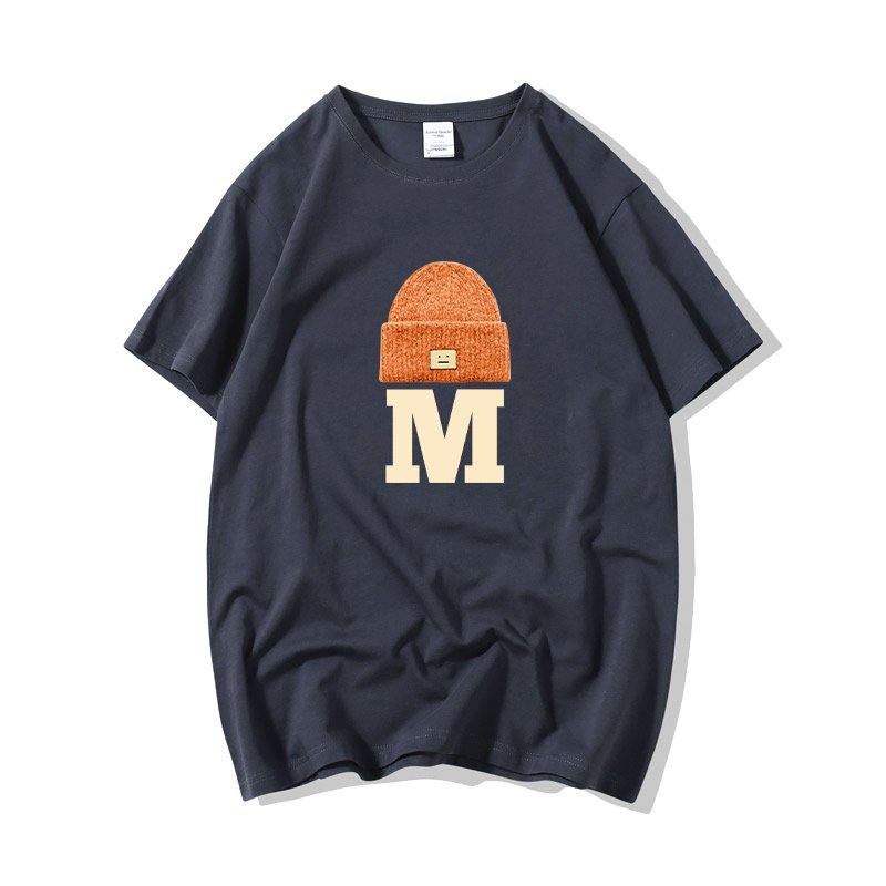 画像8: Smile knit cap & M logo Print Tshirts  ユニセックス 男女兼用 スマイルニットキャップ&Mロゴプリント Tシャツ (8)