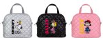 画像1: snoopy family quilted tote shoulder bag Messenger bag 　ユニセックス スヌーピーファミリー キルティング トートショルダーバック ママバッグ (1)