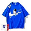 画像7: Muddy swoosh x Astronaut Short Sleeve T-shirt ユニセックス 男女兼用ドロドロスウォッシュ×宇宙飛行士プリント Tシャツ (7)