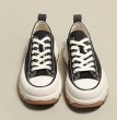 画像14: Women's  Thick bottom canvas lace-up sneakers 　厚底キャンバスレースアップスニーカー (14)