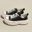 画像9: Women's  Thick bottom canvas lace-up sneakers 　厚底キャンバスレースアップスニーカー (9)