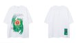 画像6: flower embroidery Short Sleeve T-shirt 　ユニセックス 男女兼用フローラル刺繍半袖Tシャツ (6)