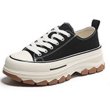 画像1: Women's  Thick bottom canvas lace-up sneakers 　厚底キャンバスレースアップスニーカー (1)