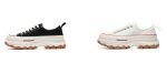 画像3: Women's  Thick bottom canvas lace-up sneakers 　厚底キャンバスレースアップスニーカー (3)