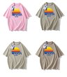 画像4: NASA×Round Rainbow Short Sleeve T-shirt ユニセックス 男女兼用NASAナサ×レラウンドレインボーカラープリント Tシャツ (4)