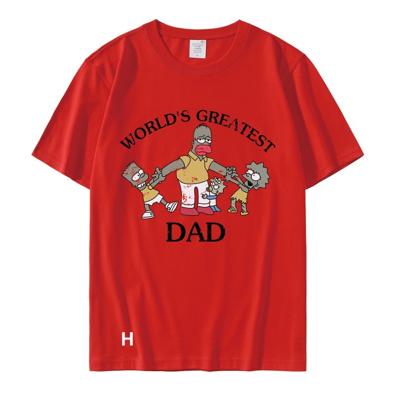 画像9: simpson family DAD Short Sleeve T-shirt 　ユニセックス 男女兼用シンプソンファミリーダド半袖Tシャツ (9)