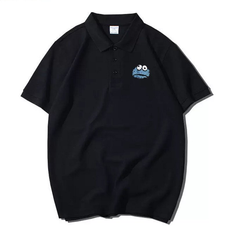 画像3: sesame street cookie monster polo shirt   ユニセックス 男女兼用セサミーストリートクッキーモンスター ポロシャツ半袖 Tシャツ (3)