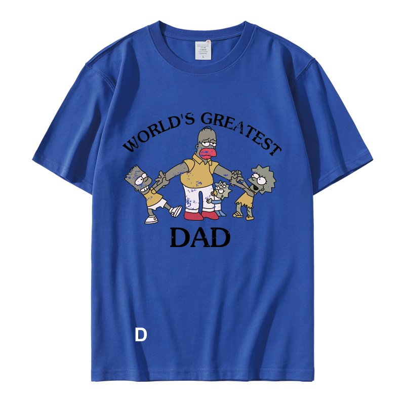画像5: simpson family DAD Short Sleeve T-shirt 　ユニセックス 男女兼用シンプソンファミリーダド半袖Tシャツ (5)