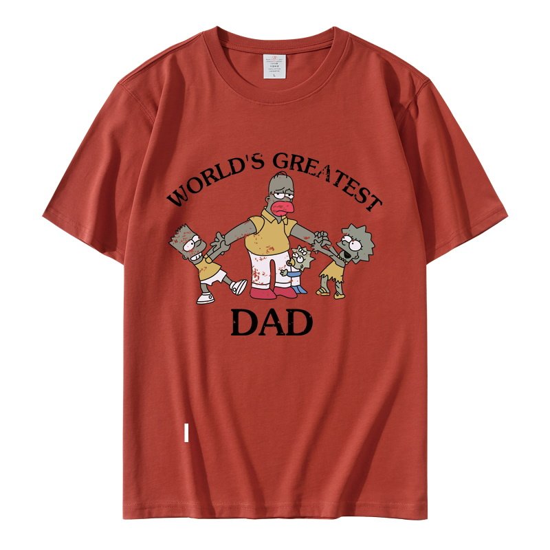 画像10: simpson family DAD Short Sleeve T-shirt 　ユニセックス 男女兼用シンプソンファミリーダド半袖Tシャツ (10)