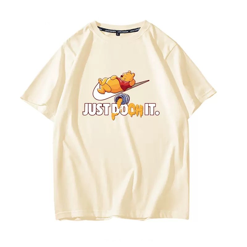 画像5: JUST Pooh  it Print Tshirts  ユニセックス男女兼用 熊のプーさんプリント  半袖 Tシャツ (5)