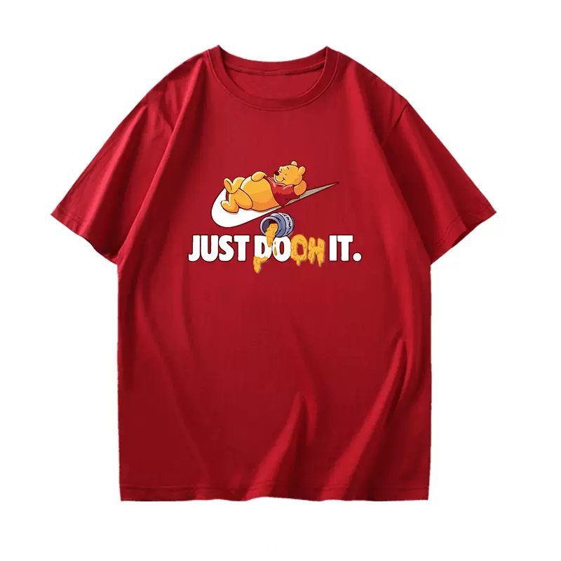 画像6: JUST Pooh  it Print Tshirts  ユニセックス男女兼用 熊のプーさんプリント  半袖 Tシャツ (6)