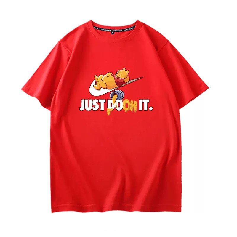 画像8: JUST Pooh  it Print Tshirts  ユニセックス男女兼用 熊のプーさんプリント  半袖 Tシャツ (8)