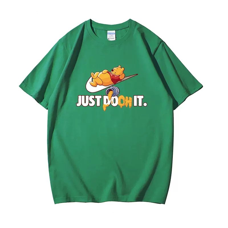 画像4: JUST Pooh  it Print Tshirts  ユニセックス男女兼用 熊のプーさんプリント  半袖 Tシャツ (4)