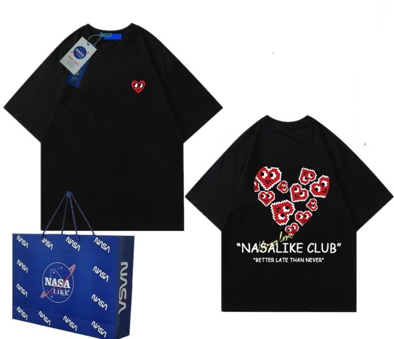 画像2: Heart Face x NASA Print Tshirts 　ユニセックス男女兼用ハートフェイス×ナサプリント  半袖 Tシャツ (2)