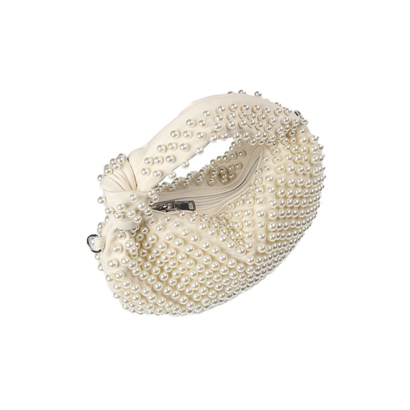 画像4: pearl tote shoulder underarm bag パール付きトートショルダーアンダーアームバッグ (4)