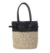 画像3: French style retro niche straw woven bag　フレンチスタイルトートショルダー籠かごバッグバスケットバッグ (3)