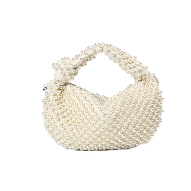 画像3: pearl tote shoulder underarm bag パール付きトートショルダーアンダーアームバッグ (3)