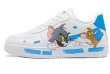 画像1:  Unisex Mens Tom & Jerry leather  lace-up sneakers  ユニセックス メンズ男女兼用トム＆ジェリートムとジェリーレザーレースアップ スニーカー (1)