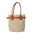 画像4: French style retro niche straw woven bag　フレンチスタイルトートショルダー籠かごバッグバスケットバッグ (4)