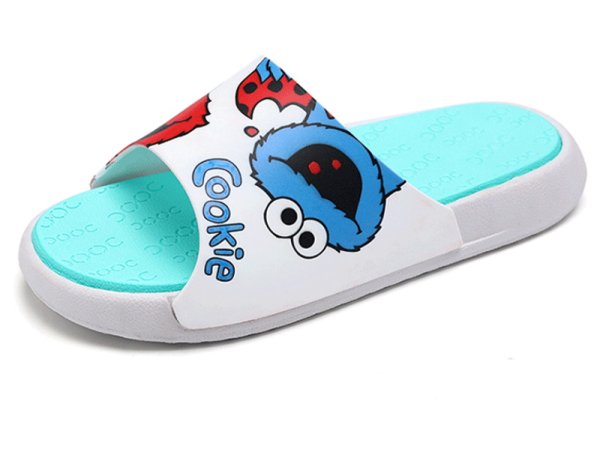 画像1: cookie monster sandals and slippers flip flops    男女兼用ユニセックスクッキーモンスターフリップフロップサンダルシャワーサンダル ビーチサンダル (1)