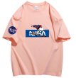 画像3: skier snoopy x nasa Print Tshirts 　ユニセックス男女兼用スキーヤースヌーピー×ナサNASAプリント  半袖 Tシャツ (3)