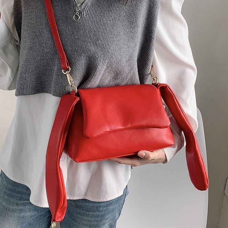 画像15: 2WAY RABBIT EAR SHOULDER TOTE underarm bag Messenger bag  2WAYラビット耳イヤー ソフトレザートートショルダーバック  (15)