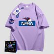 画像8: skier snoopy x nasa Print Tshirts 　ユニセックス男女兼用スキーヤースヌーピー×ナサNASAプリント  半袖 Tシャツ (8)