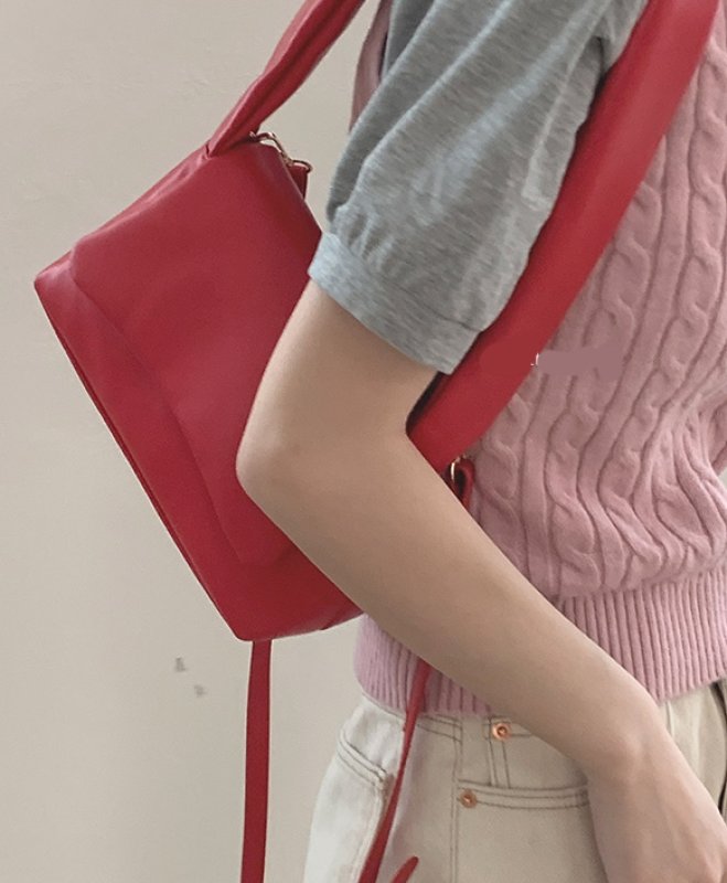 画像14: 2WAY RABBIT EAR SHOULDER TOTE underarm bag Messenger bag  2WAYラビット耳イヤー ソフトレザートートショルダーバック  (14)