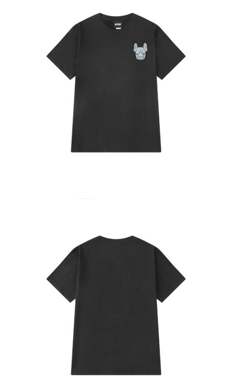 画像4: bulldog print Print Tshirts 　ユニセックス男女兼用ブルドッグプリント 半袖 Tシャツ (4)