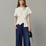 画像5: Irregular hem round neck short-sleeved t-shirt　イレギュラーヘム ラウンドネック 半袖 Tシャツ (5)