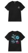 画像4:  space graphic paint Tshirts 　ユニセックス男女兼用 宇宙グラフィックペイント 半袖 Tシャツ (4)