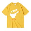 画像1: cute big goose anima Tshirts 　ユニセックス男女兼用 ビッググースプリント 半袖 Tシャツ (1)