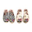 画像3: Women Damier & Comic Print espadrilles sandals slippers 　ダミエ＆コミックプリントエスパドリーユフラットサンダル 　スリッパ (3)