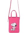 画像2: Snoopy Leather Pochette Tote Shoulder Bag　 スヌーピーレザーポシェットトートショルダーバッグ (2)