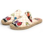 画像5: Women Damier & Comic Print espadrilles sandals slippers 　ダミエ＆コミックプリントエスパドリーユフラットサンダル 　スリッパ (5)