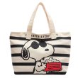 画像1: Snoopy & Minnie CANVAS LARGE TOTE SHOULDER BAG　スヌーピー＆ミニー キャンバスラージトートショルダーバッグ (1)