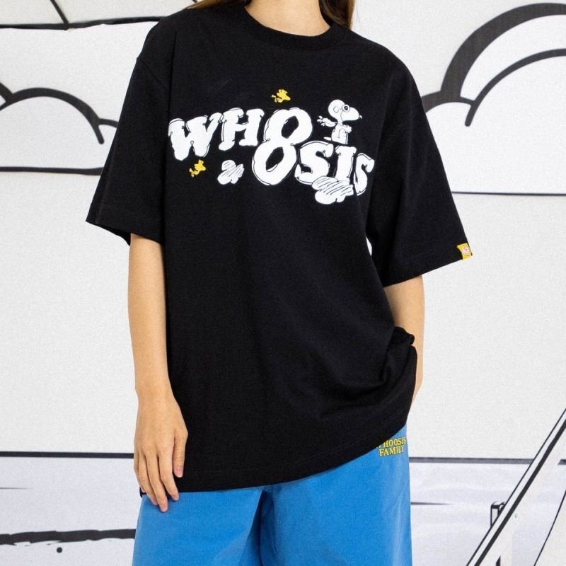 画像4: WHOOSIS X Snoopy joint Print Tshirts  ユニセックス男女兼用WHOOSIS Xスヌーピープリント  半袖 Tシャツ (4)
