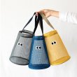 画像8: Mesh Eco tote bag with eyeballs　目玉付きメッシュ 水桶型 エコトートバック　ユニセックス 男女兼用 (8)