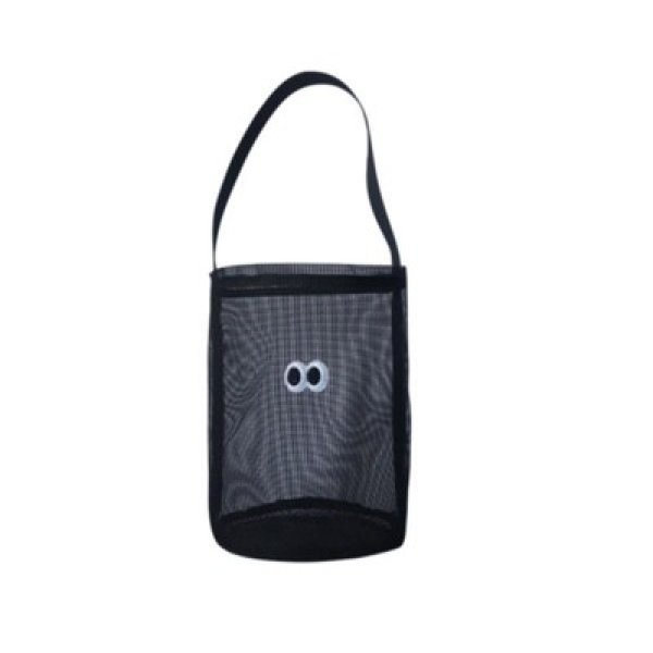 画像1: Mesh Eco tote bag with eyeballs　目玉付きメッシュ 水桶型 エコトートバック　ユニセックス 男女兼用 (1)