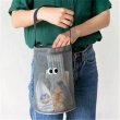 画像6: Mesh Eco tote bag with eyeballs　目玉付きメッシュ 水桶型 エコトートバック　ユニセックス 男女兼用 (6)