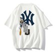 画像1: Goofy x NY New York basebal Print Tshirts 　ユニセックス男女兼用グーフィー×NYニューヨーク ベイスボール 半袖 Tシャツ (1)