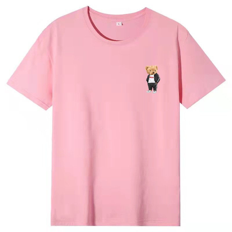 画像12: One point sports uniform bear Print Tshirts  ユニセックス男女兼用ワンポイントスポーツユニホームベアプリント  半袖 Tシャツ (12)