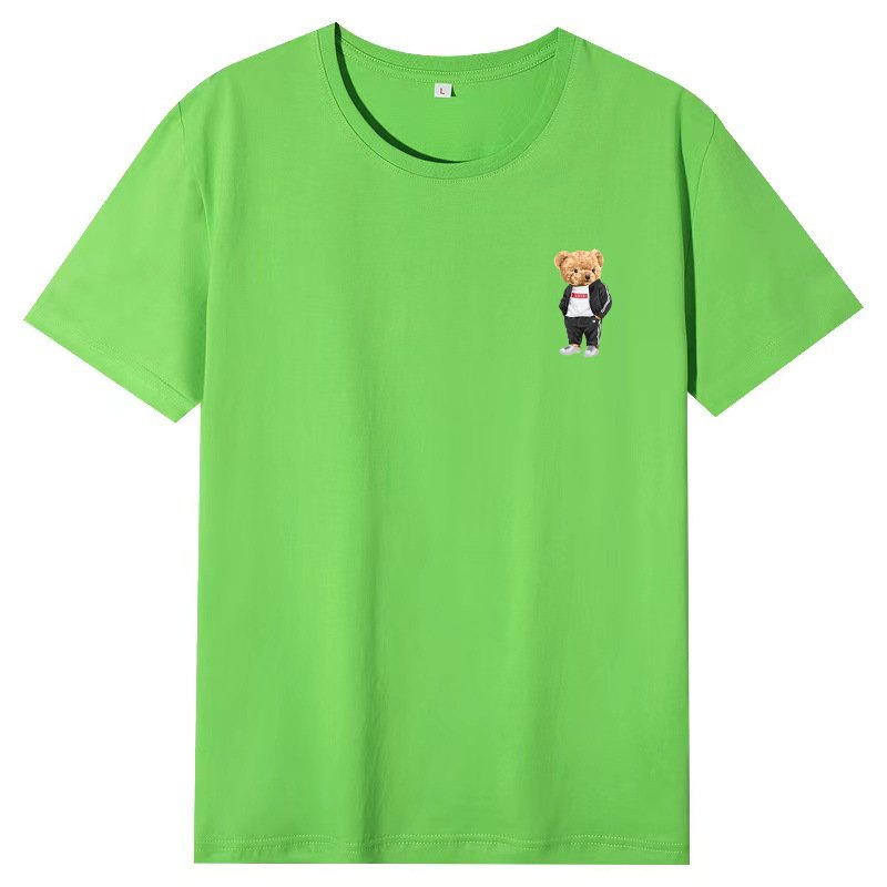 画像11: One point sports uniform bear Print Tshirts  ユニセックス男女兼用ワンポイントスポーツユニホームベアプリント  半袖 Tシャツ (11)