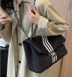 画像6: 3 LINE QUILTING CHAIN TOTE SHOULDER BAG　3ラインキルティングチェーントートショルダーバッグユニセックス 男女兼用 (6)