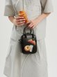 画像2: Croissant & bagel & milk print mini TOTE SHOULDER BAG　クロワッサン&ベーグル&ミルクプリントミニトートショルダーバッグユニセックス 男女兼用 (2)