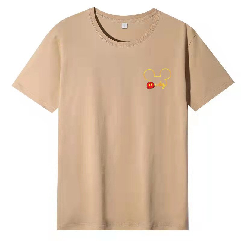 画像3: One point hidden Mickey Mouse Print Tshirts  ユニセックス男女兼用ワンポイント隠れミッキーマウス ミッキープリント  半袖 Tシャツ (3)