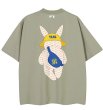 画像4: New York Yankees monogram rabbit Print Tshirts 　ユニセックス男女兼用NYニューヨークヤンキース モノグラムラビットプリント  半袖 Tシャツ (4)