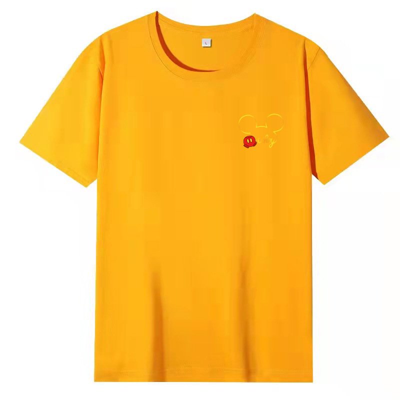 画像5: One point hidden Mickey Mouse Print Tshirts  ユニセックス男女兼用ワンポイント隠れミッキーマウス ミッキープリント  半袖 Tシャツ (5)